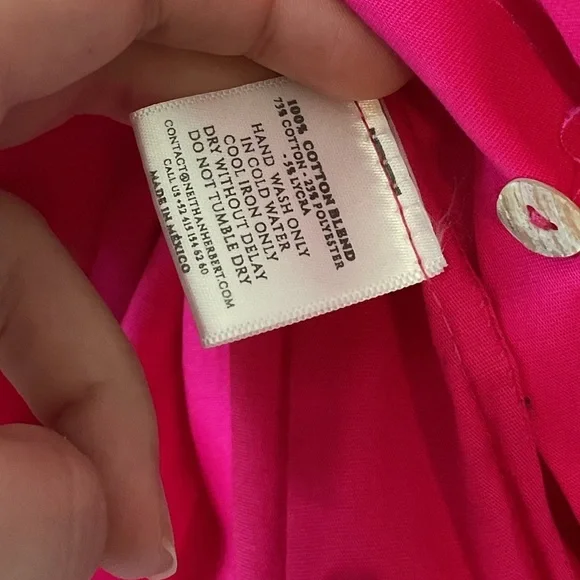 NWT Neithan Herbert Dalia Pink Asymmetrical Dress Size Small Hot Pink - Picture 6 of 11